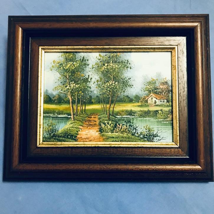 peinture sur toile & aquarelle, Antiek en Kunst, Kunst | Schilderijen | Modern, Ophalen