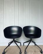 2 HAY About A Chair AAC24 design stoelen, Enlèvement ou Envoi, Noir, Métal, Deux