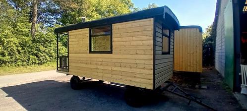 Pipowagen werfkeet werfwagen schaftkeet te koop, Doe-het-zelf en Bouw, Bouwketen en Schaftketen, Zo goed als nieuw, Ophalen