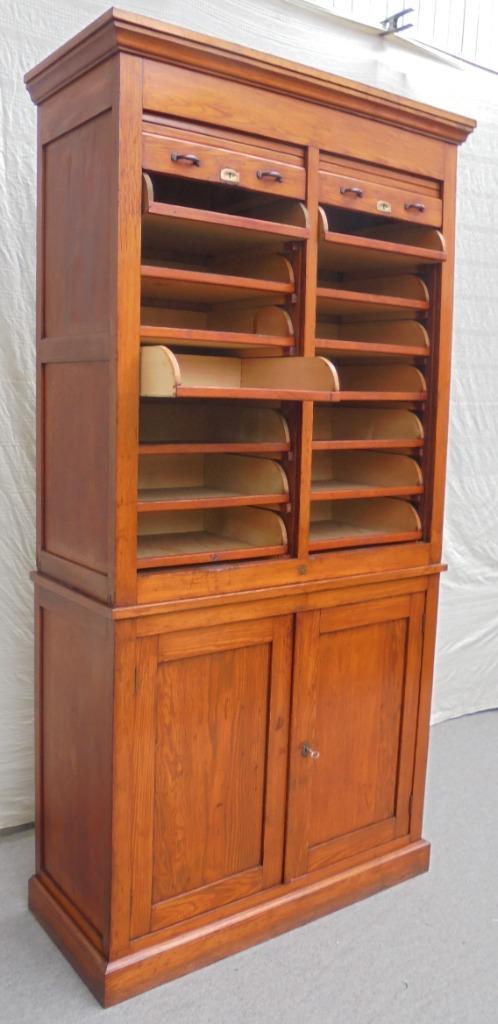mooie archiefkast rolluikkast ladekast kantoorkast, Antiek en Kunst, Antiek | Woonaccessoires, Ophalen of Verzenden