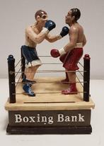 Boxing bank mechanische spaarpot gietijzer verzamel spaarpot, Verzamelen, Overige typen, Gebruikt, Ophalen of Verzenden