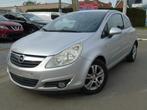 Opel Corsa 1.2i BENZINE *07/2008 *AIRCO *LEZ OK, Auto's, Stof, Zwart, 1229 cc, Bedrijf