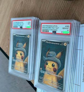 Pikachu Van Gogh PSA 10 & 9 beschikbaar voor biedingen