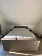Boxspring Miodormi (zonder matras) + 2 nachtkastjes, Huis en Inrichting, Ophalen, Gebruikt, Bruin, Tweepersoons