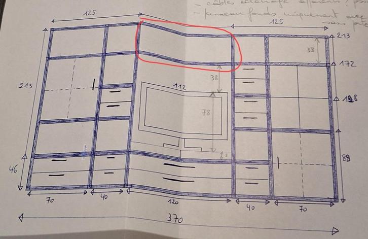 2 étagères murales brun foncé L120 x 40 x 5 cm, Huis en Inrichting, Woonaccessoires | Wandplanken en Boekenplanken, Zo goed als nieuw