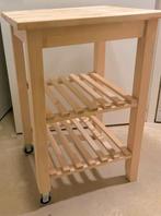 Table à roulettes Ikea BEKVÄM, bouleau, 58x50 cm, en parfait, Maison & Meubles, Enlèvement