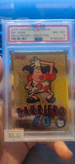 2000 Pokémon Japanese MR. MIME MEIJI PROMO GOLD FOIL PSA 8, Ophalen, Nieuw, Losse kaart, Foil