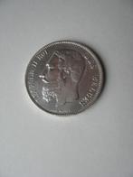 5 francs Léopold II-petite tête., Argent, Envoi, Argent