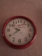 Metalen rustieke keukenklok, Huis en Inrichting, Ophalen of Verzenden, Zo goed als nieuw, Analoog, Wandklok