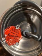 tinnen lamp en schotel, Enlèvement, Utilisé, Métal, Moins de 50 cm