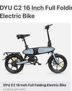 Elektrische vouwfiets DYU C2, Fietsen en Brommers, Elektrische fietsen, Ophalen, Nieuw, 50 km per accu of meer