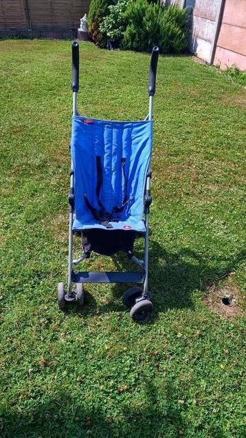 Poussette de type canne  bleue à 4 roues, Enlèvement, Utilisé, Poussette
