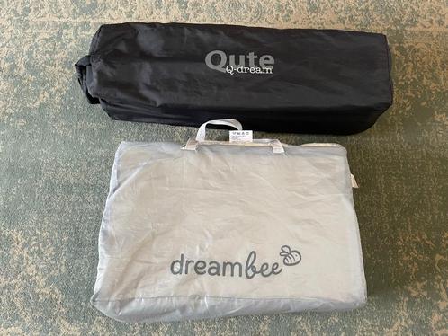 Reisbedje van Qute Q-dream met matras en Aerosleep matrasbes, Kinderen en Baby's, Babywiegjes en Ledikanten, Zo goed als nieuw