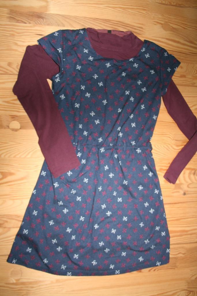 Maat 146 - JBC - kleedje + longsleeve, Kinderen en Baby's, Kinderkleding | Maat 146, Zo goed als nieuw, Meisje, Jurk of Rok, Ophalen of Verzenden