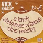Vick Beasley – A lonely Christmas without Elvis Presley, CD & DVD, Vinyles Singles, 7 pouces, Pop, Utilisé, Enlèvement ou Envoi