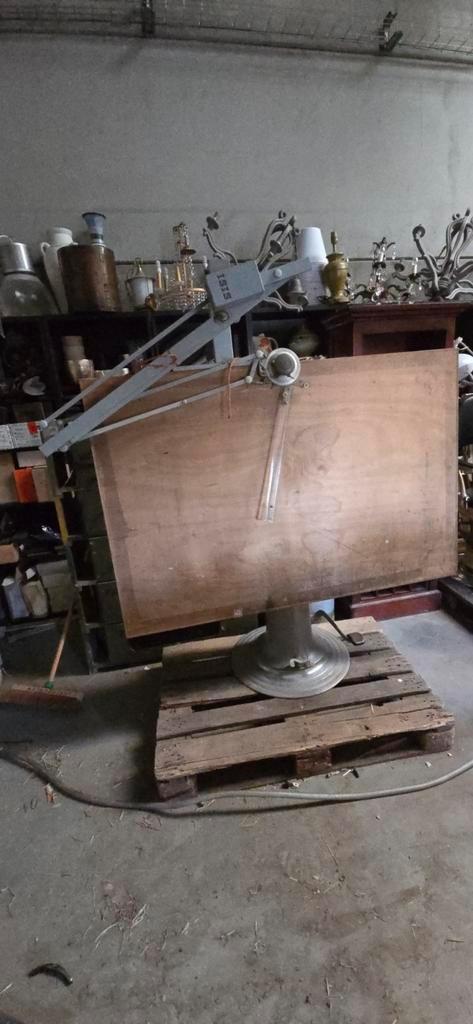Vintage tekentafel Isis Schmidt + Haensch retro design, Doe-het-zelf en Bouw, Tekentafels, Ophalen