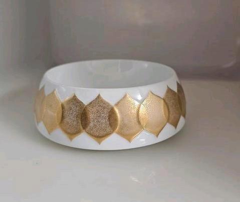 Rozenthal Bjorn Wiinblad schaal met goud, Antiek en Kunst, Antiek | Porselein, Ophalen of Verzenden