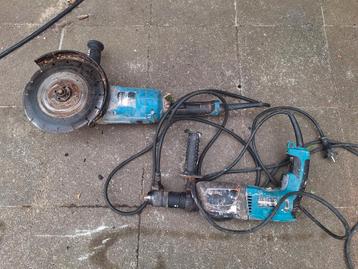 Makita slijpmolen en klopboormachine  beschikbaar voor biedingen