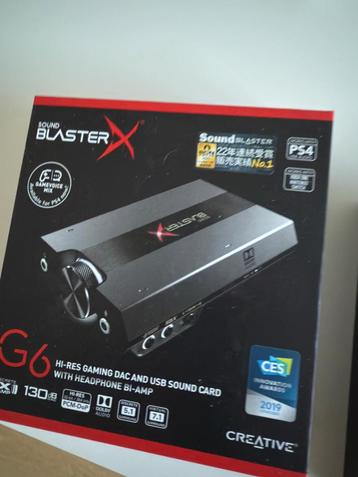 CREATIVE Sound Blaster G6 PC / MAC / PS4-PS5 disponible aux enchères