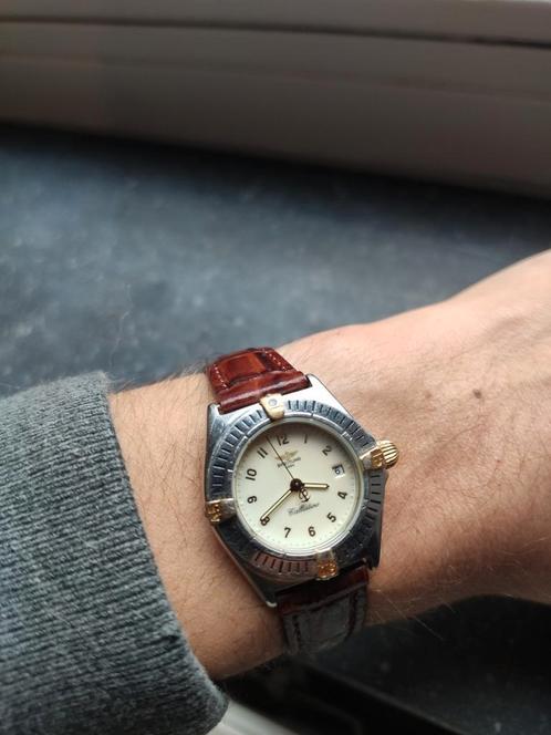Dameshorloge Breitling Callistino Quartz met nieuwe batterij, Handtassen en Accessoires, Horloges | Antiek, Polshorloge, Breitling