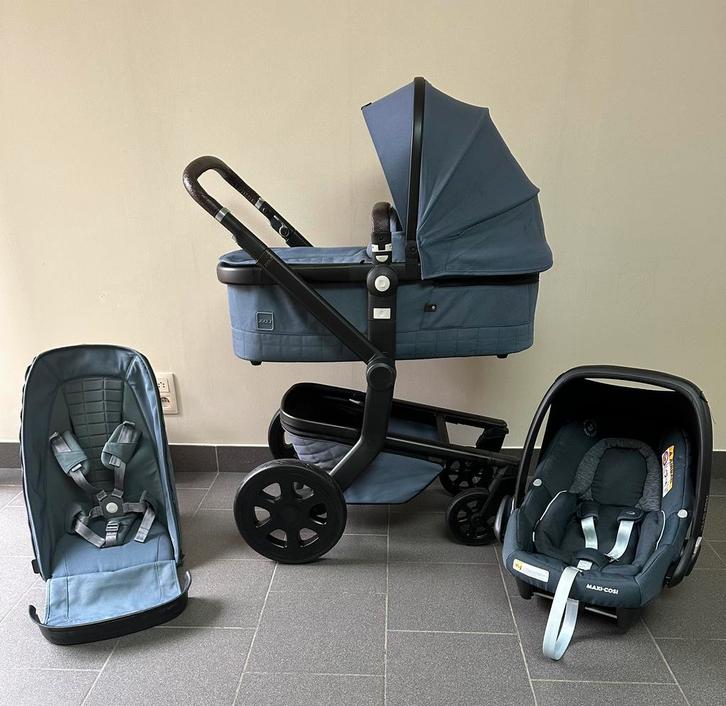 Joolz Day3 Quatro Blue 3 in 1 - COMPLEET, Kinderen en Baby's, Buggy's, Zo goed als nieuw, Maxi-Cosi, Ophalen