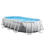 opzwembad intex prism frame oval pool 610x305x122 cm, Tuin en Terras, Zwembaden, 300 cm of meer, 400 cm of meer, Gebruikt, Opzetzwembad