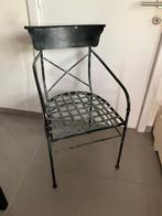 1 metalen stoel, weggeefprijs orangerie pastorie stijl, Huis en Inrichting, Ophalen, Gebruikt, Zwart, Metaal