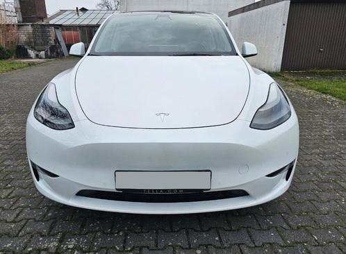 2021 Tesla Model Y, Auto's, Tesla, Particulier, Model Y, Elektrisch, 4 deurs, Automaat, Wit, Zwart, Leder, Ophalen