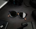 Shwood Titanium x Stanley Francis zwart en walnoot, Overige merken, Zonnebril, Zwart, Ophalen of Verzenden