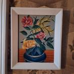 Schilderij "VAAS MET ROZEN" van J.A. Michiels, Antiquités & Art, Art | Peinture | Classique, Enlèvement