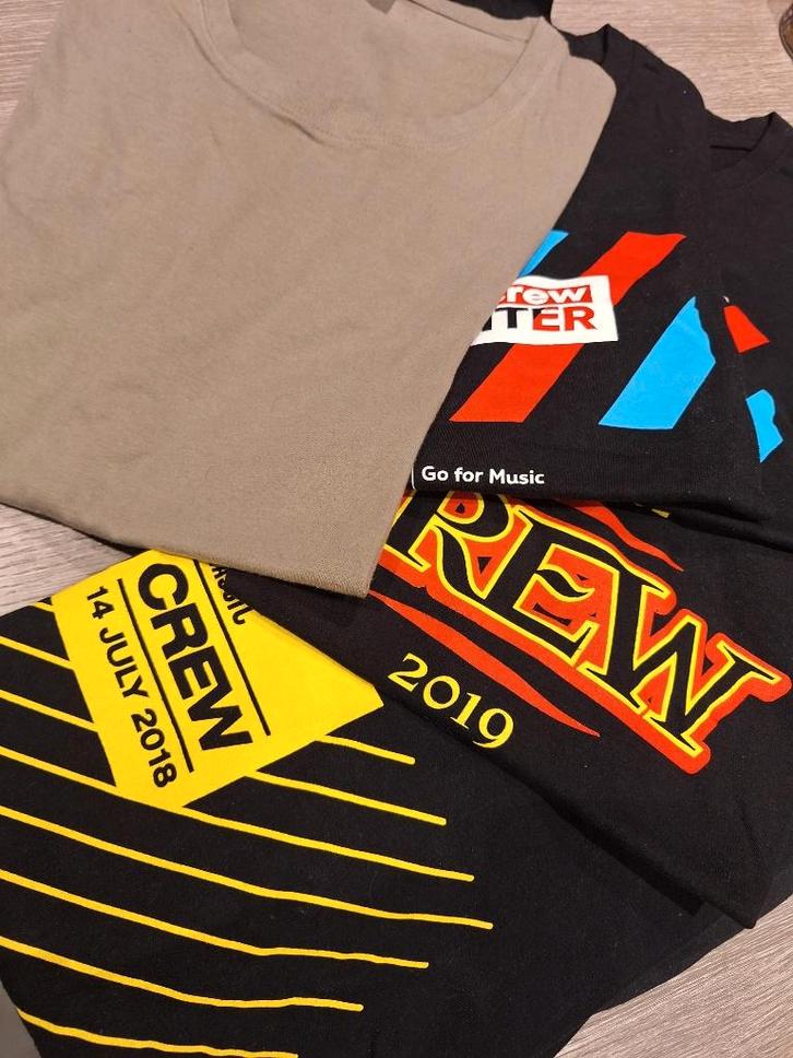 Diverse festival T-shirts, Verzamelen, Kleding en Patronen, Gebruikt, Shirt, Ophalen