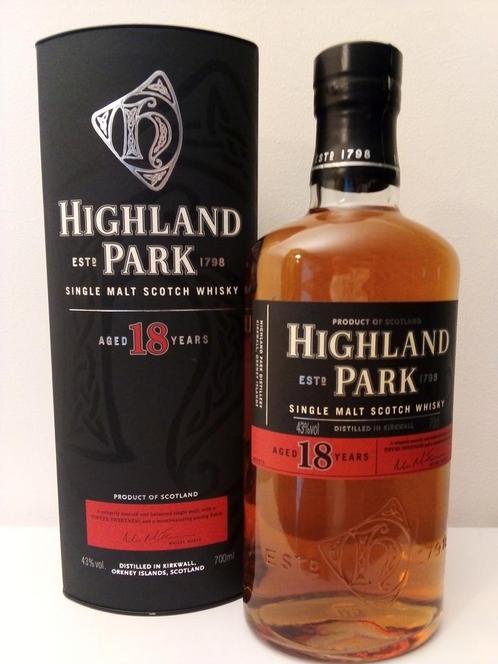 Highland Park 18 y, Verzamelen, Wijnen, Zo goed als nieuw, Ophalen of Verzenden