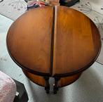 2 demi tables rondes en bois massif/bout de canape, Maison & Meubles, Tables | Tables de salon, Enlèvement, Comme neuf