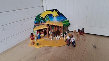 Playmobil kerststal + de 3 wijzen met kameel beschikbaar voor biedingen