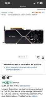 RTX 3080 FOUNDERS ÉDITION, Enlèvement ou Envoi, Comme neuf