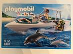 Playmobil boot met dolfijnen, Ophalen of Verzenden, Gebruikt, Complete set