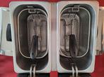 Dubbele friteuse merk Fritel inox, 1 à 2 litres, Enlèvement, Comme neuf, Friteuse duo