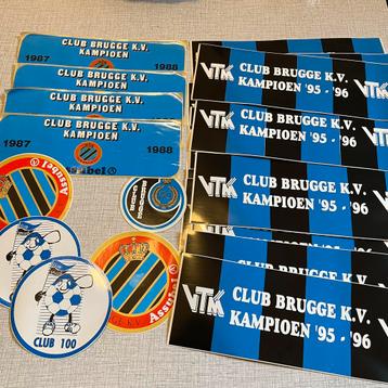 Lot 24 stickers club Brugge K.V football  beschikbaar voor biedingen