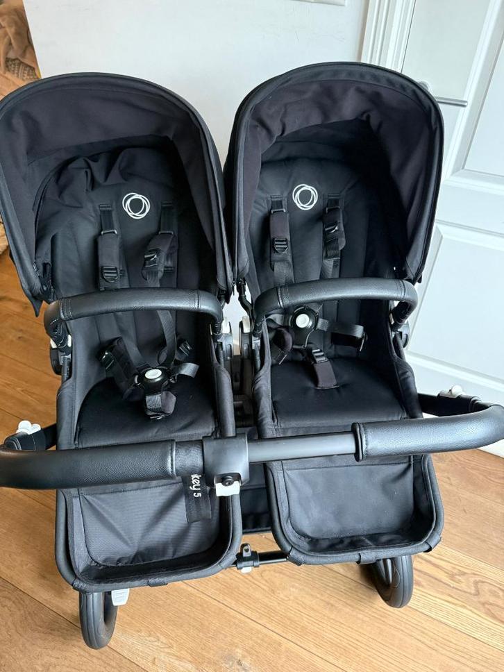 Bugaboo Donkey 5 Duo dubbele kinderwagen, Enfants & Bébés, Poussettes & Combinaisons, Utilisé, Poussette, Bugaboo, Tige de poussée réglable