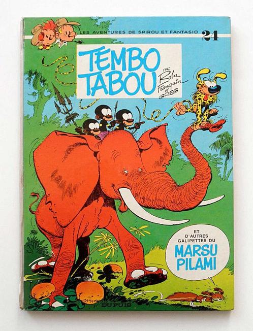EO 1974 Spirou 24 Tembo Tabou - Franquin - dos rond + EO 29, Livres, BD, Utilisé, Plusieurs BD, Enlèvement ou Envoi