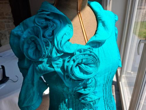 Blouse voor dames xs/s, Kleding | Dames, Topjes, Zo goed als nieuw, Maat 34 (XS) of kleiner, Groen, Korte mouw, Ophalen of Verzenden