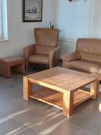 Salon in leder, Huis en Inrichting, Zetels | Zetels, Ophalen, Gebruikt, Leer