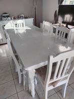 Eetkamer/keukenmeubilair (tafel en dressoir) - Vintage, Ophalen, Gebruikt, 50 tot 100 cm, Vijf personen of meer