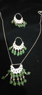 Boucles d'oreilles+collier en argent
