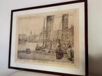 Ets Oostende van Adrien-Charles Le Mayeur de Merprès, Antiek en Kunst, Kunst | Etsen en Gravures, Ophalen of Verzenden