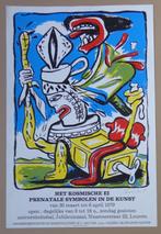 FRED BERVOETS / HET KOSMISCHE EI / KLEURZEEFDRUK / 90x60cm, Antiek en Kunst, Ophalen of Verzenden