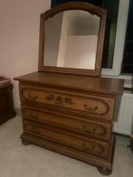 Commode + miroir en bois massif