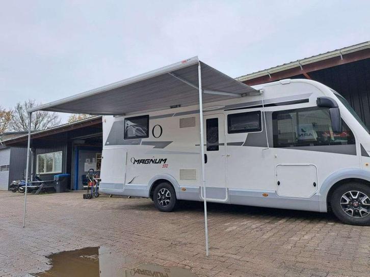 Fiamma F 45 S Polar 450 royal grey luifel, Caravans en Kamperen, Mobilhome-accessoires, Zo goed als nieuw, Ophalen of Verzenden