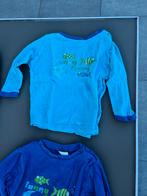 licht blauwe t-shirt met vissen 74-80/9-12m, Enlèvement ou Envoi, Comme neuf