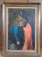 Oude schilderij op doek, Ophalen